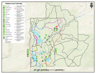 Robbers Cave Trail Map